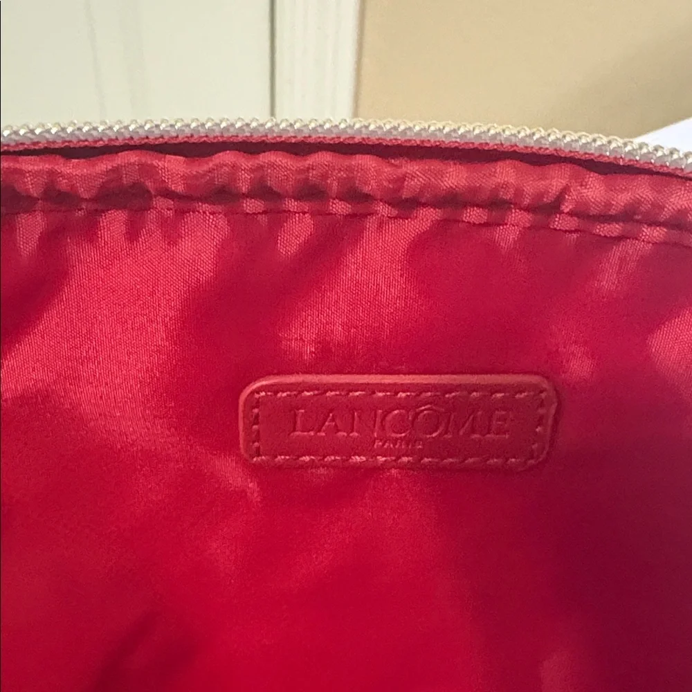NEW Set Of 2 Lancôme Paris Red Makeup / Toiletry Bag